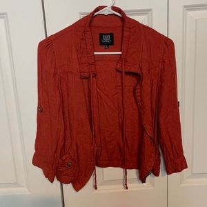 Cropped zipper jacket (lightweight)